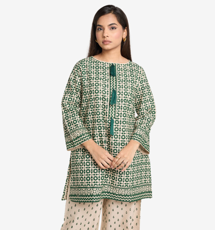 MAHAL Emerald Grove Block Kurta Set - Image 2