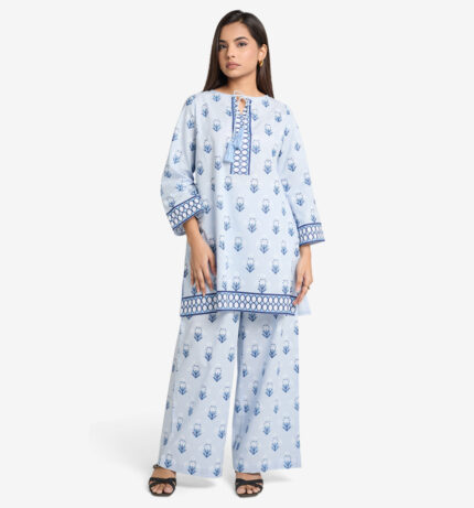 MAHAL Bluebell Breeze Printed Kurta Set