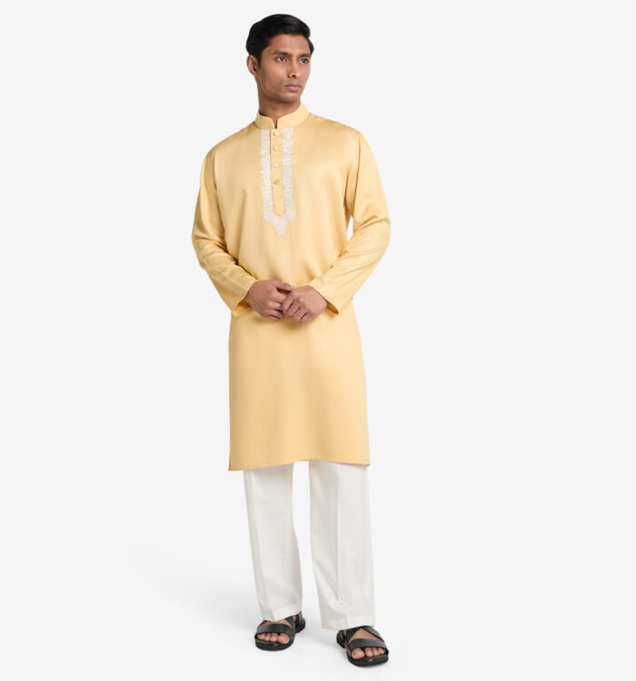 MAHAL Sahara Glow Embroidered Panjabi - Image 1