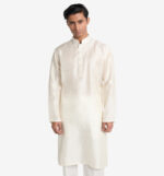 MAHAL White Damask Panjabi - Image 2